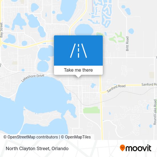North Clayton Street map