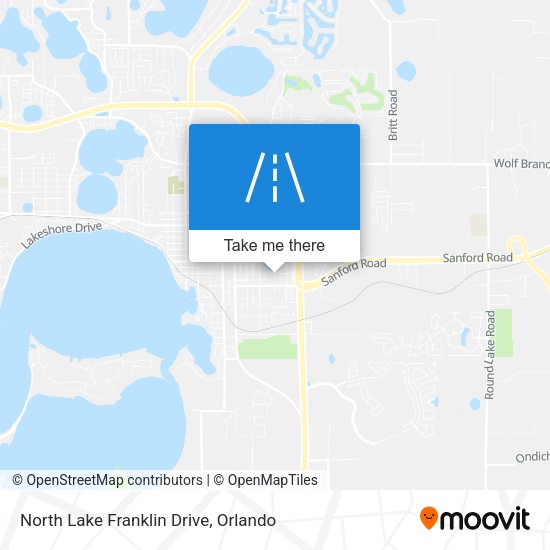 North Lake Franklin Drive map