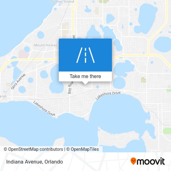 Indiana Avenue map