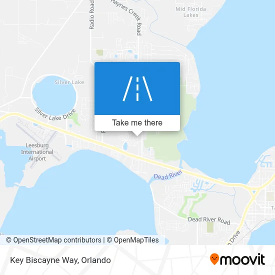 Key Biscayne Way map