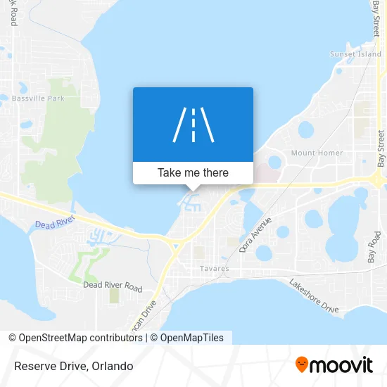 Reserve Drive map