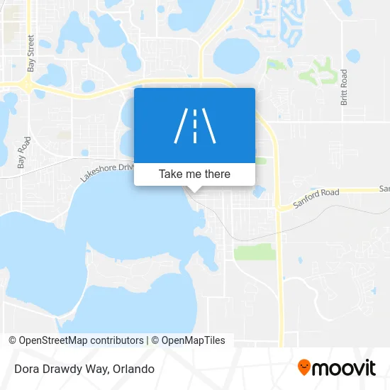Dora Drawdy Way map