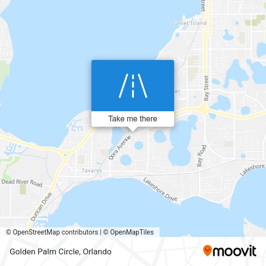 Golden Palm Circle map