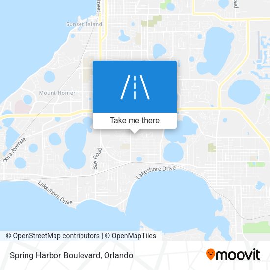 Spring Harbor Boulevard map