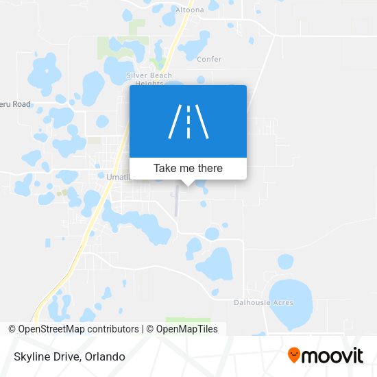 Mapa de Skyline Drive