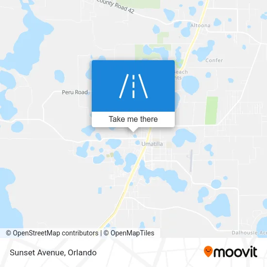 Sunset Avenue map
