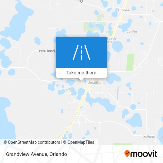 Mapa de Grandview Avenue