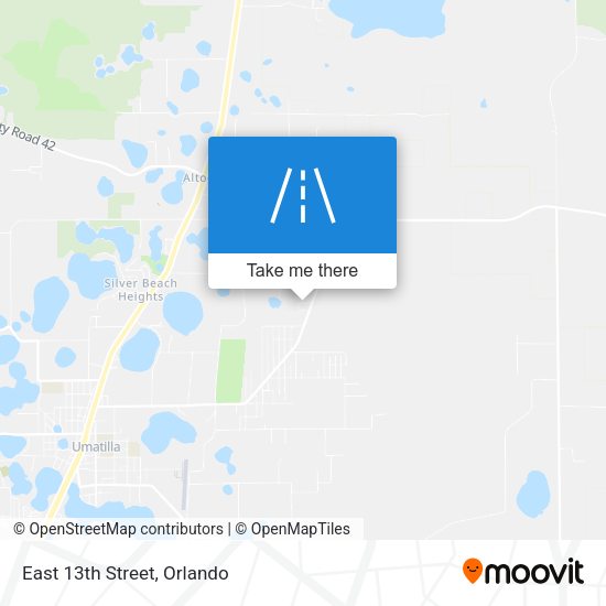 Mapa de East 13th Street