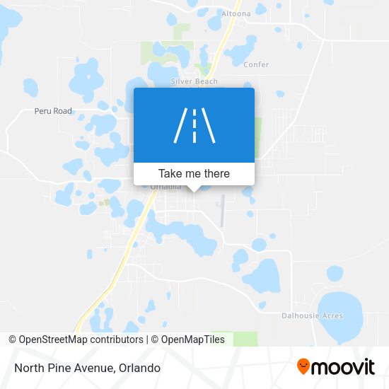 North Pine Avenue map