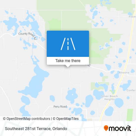Southeast 281st Terrace map