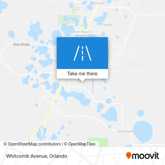 Mapa de Whitcomb Avenue