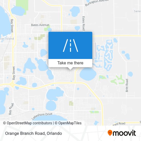 Orange Branch Road map