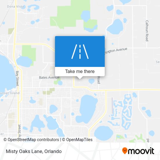 Mapa de Misty Oaks Lane