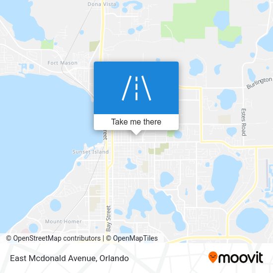Mapa de East Mcdonald Avenue