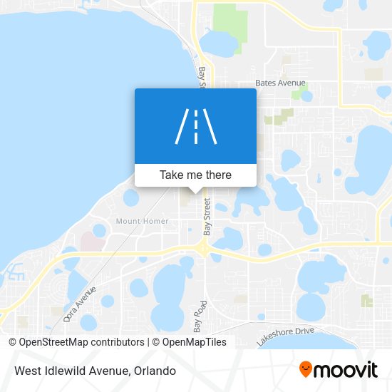Mapa de West Idlewild Avenue