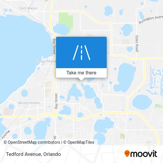 Tedford Avenue map