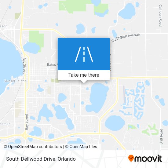 South Dellwood Drive map