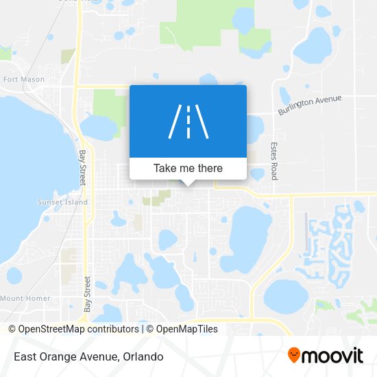 Mapa de East Orange Avenue