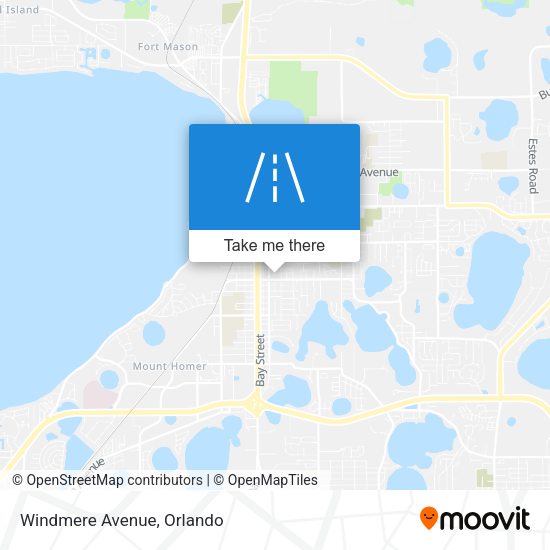 Mapa de Windmere Avenue