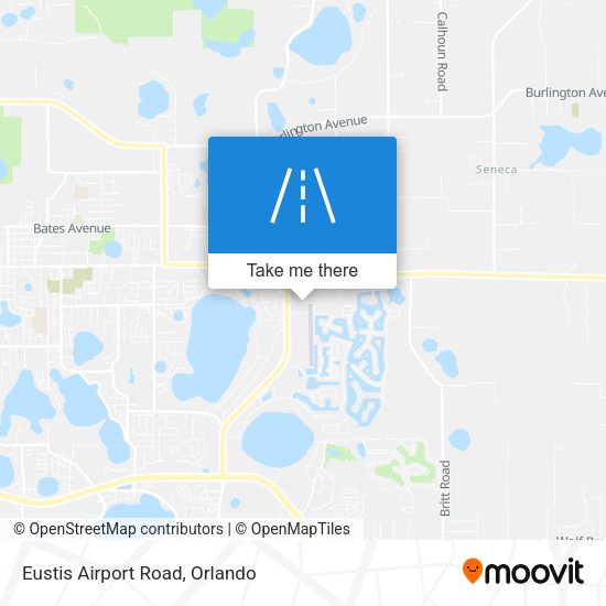 Eustis Airport Road map