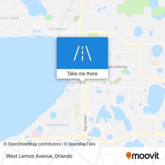Mapa de West Lemon Avenue