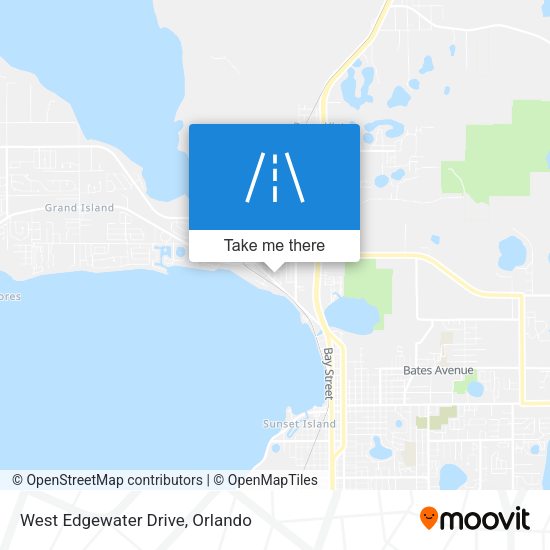 Mapa de West Edgewater Drive