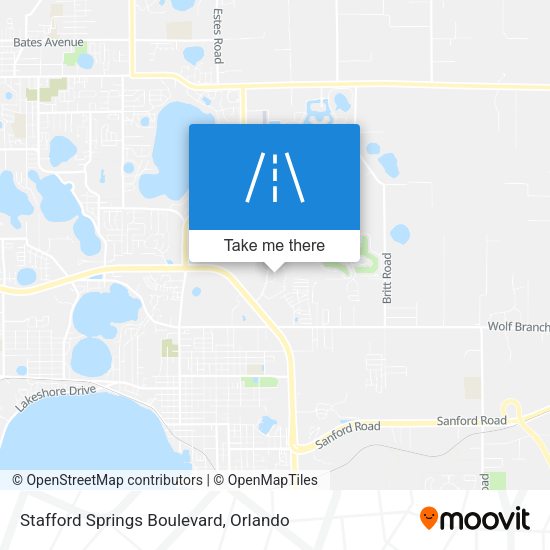 Stafford Springs Boulevard map