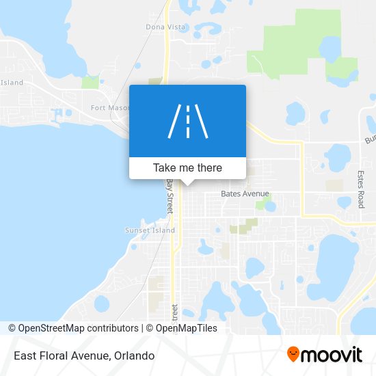 East Floral Avenue map