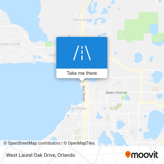West Laurel Oak Drive map