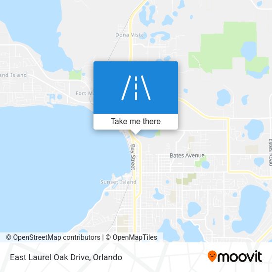 Mapa de East Laurel Oak Drive