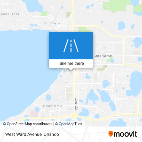 Mapa de West Ward Avenue