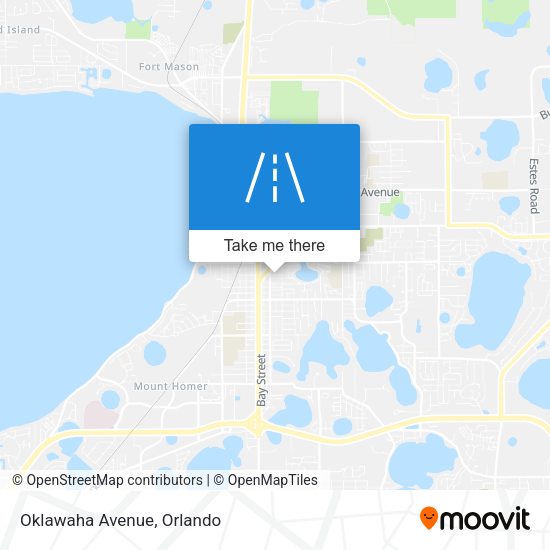 Mapa de Oklawaha Avenue