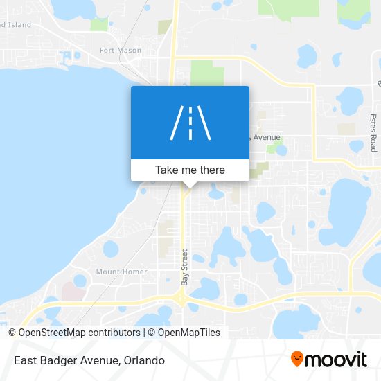 Mapa de East Badger Avenue