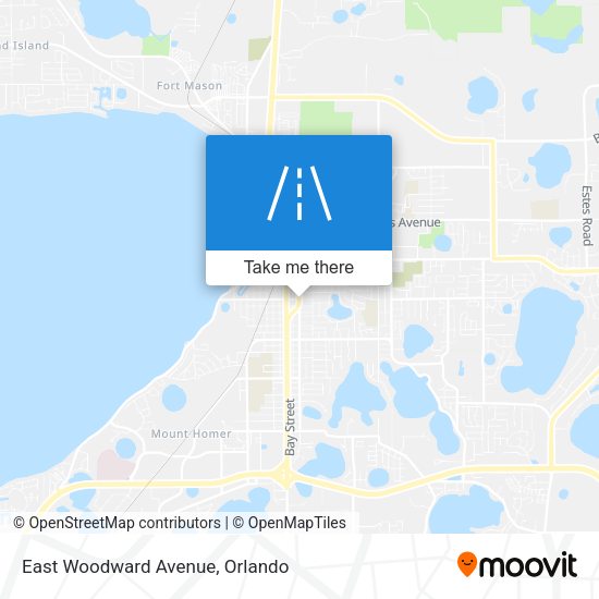 East Woodward Avenue map