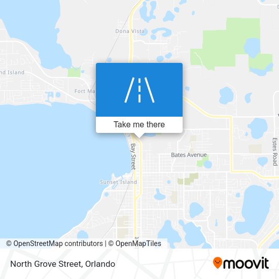 North Grove Street map