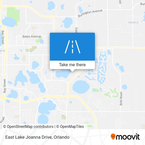 East Lake Joanna Drive map