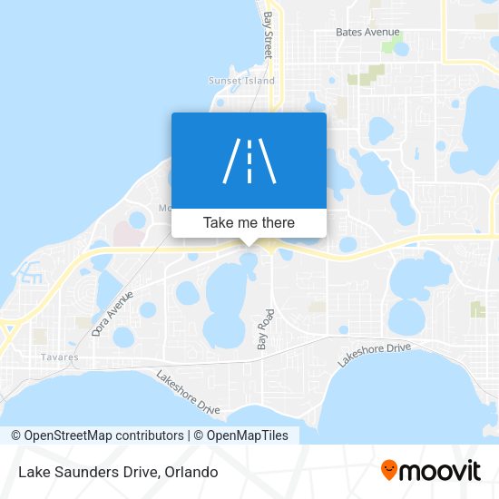 Lake Saunders Drive map