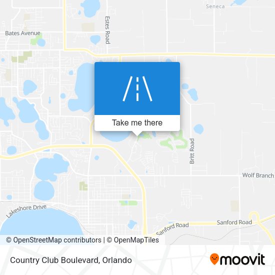 Mapa de Country Club Boulevard