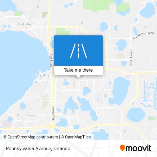 Mapa de Pennsylvania Avenue