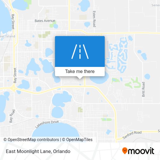 East Moonlight Lane map
