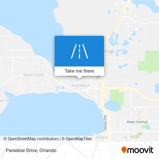 Paradise Drive map