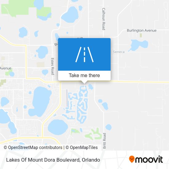 Lakes Of Mount Dora Boulevard map