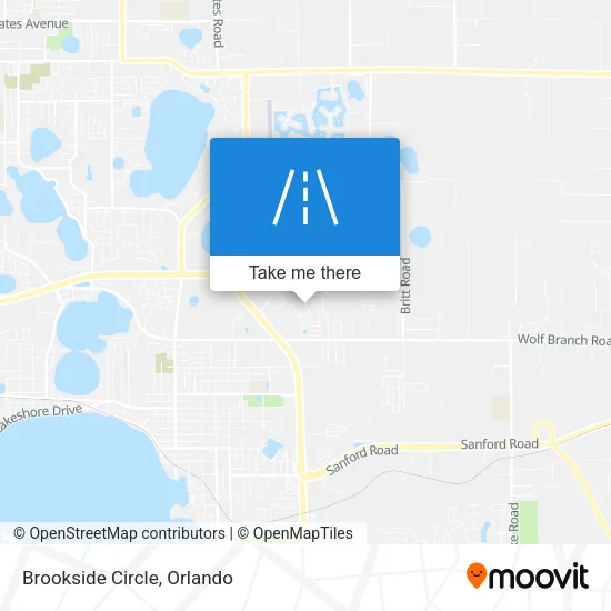 Brookside Circle map
