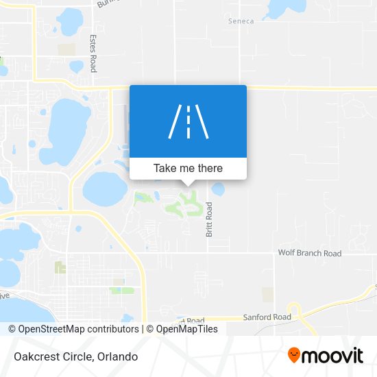 Mapa de Oakcrest Circle