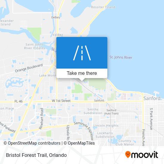 Bristol Forest Trail map
