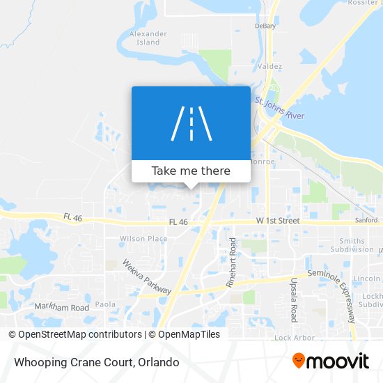 Whooping Crane Court map