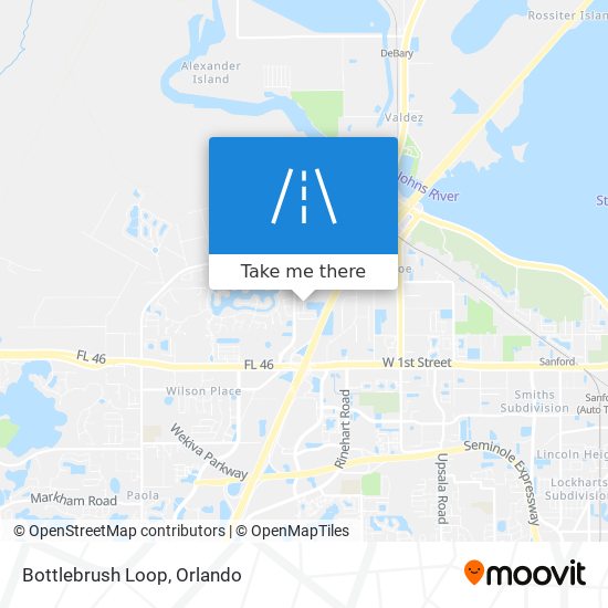 Bottlebrush Loop map