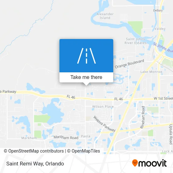 Saint Remi Way map