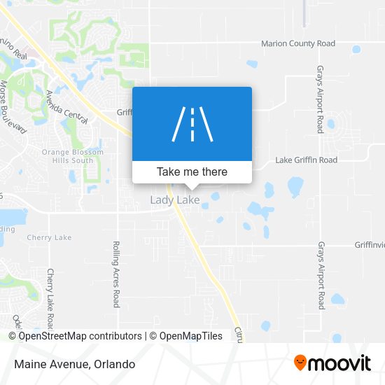 Mapa de Maine Avenue
