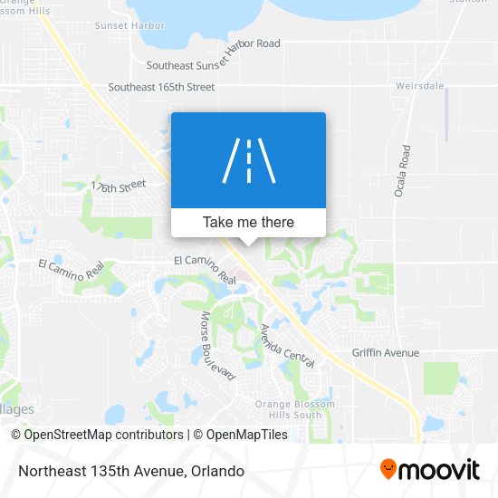 Mapa de Northeast 135th Avenue
